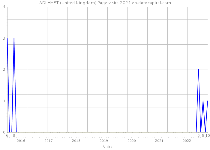 ADI HAFT (United Kingdom) Page visits 2024 