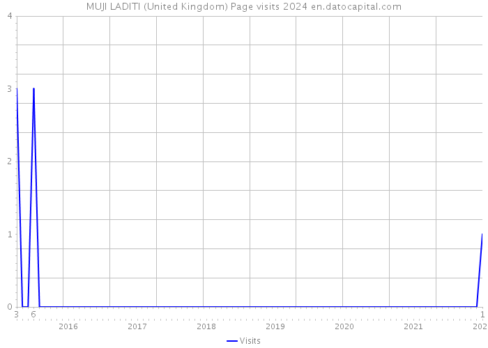 MUJI LADITI (United Kingdom) Page visits 2024 
