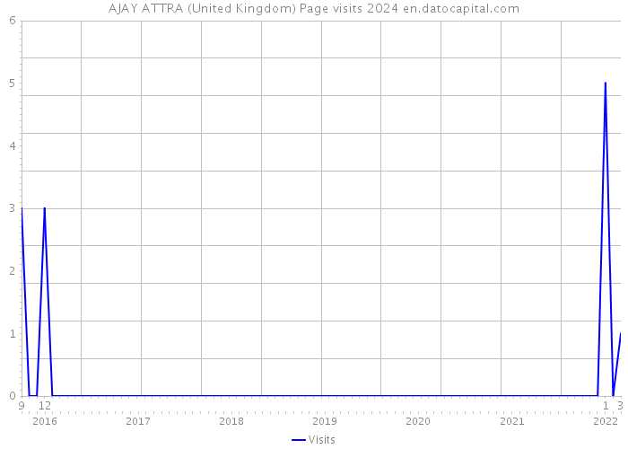 AJAY ATTRA (United Kingdom) Page visits 2024 