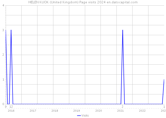 HELEN KUOK (United Kingdom) Page visits 2024 