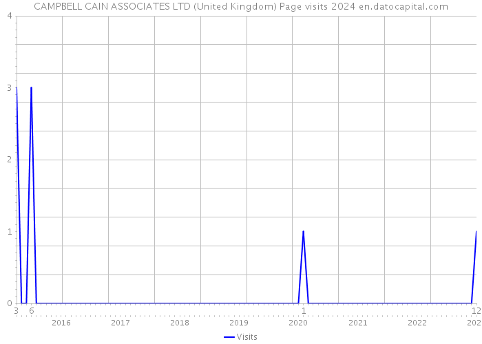 CAMPBELL CAIN ASSOCIATES LTD (United Kingdom) Page visits 2024 