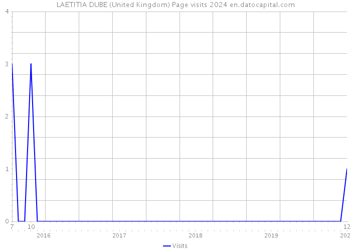 LAETITIA DUBE (United Kingdom) Page visits 2024 