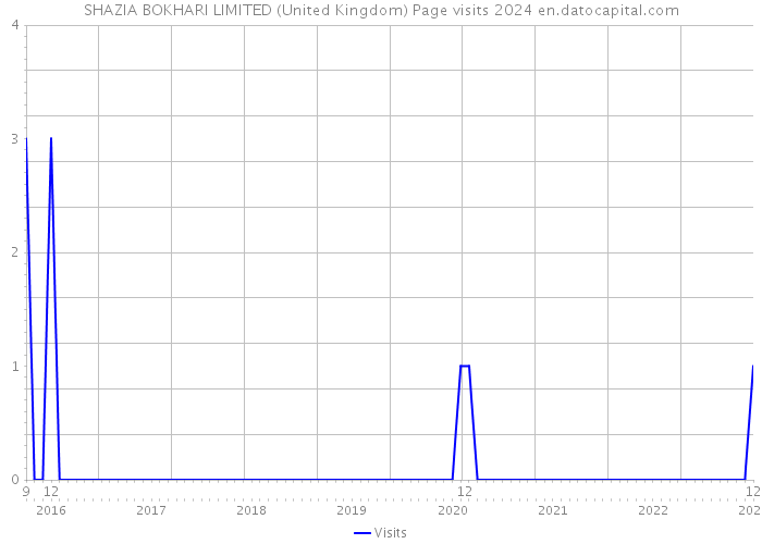 SHAZIA BOKHARI LIMITED (United Kingdom) Page visits 2024 