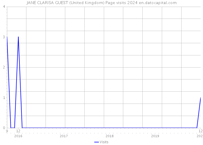 JANE CLARISA GUEST (United Kingdom) Page visits 2024 