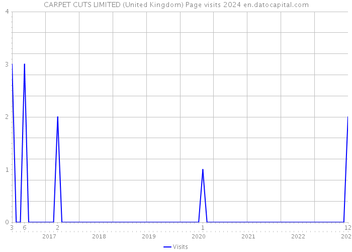 CARPET CUTS LIMITED (United Kingdom) Page visits 2024 