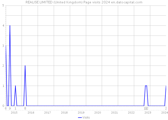 REALISE LIMITED (United Kingdom) Page visits 2024 