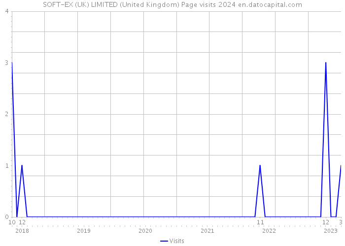 SOFT-EX (UK) LIMITED (United Kingdom) Page visits 2024 