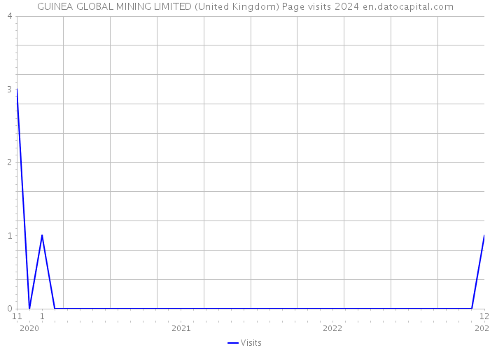 GUINEA GLOBAL MINING LIMITED (United Kingdom) Page visits 2024 