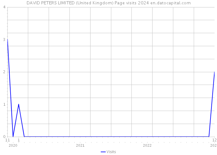 DAVID PETERS LIMITED (United Kingdom) Page visits 2024 