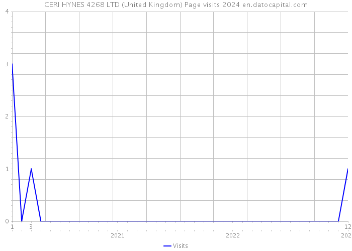 CERI HYNES 4268 LTD (United Kingdom) Page visits 2024 