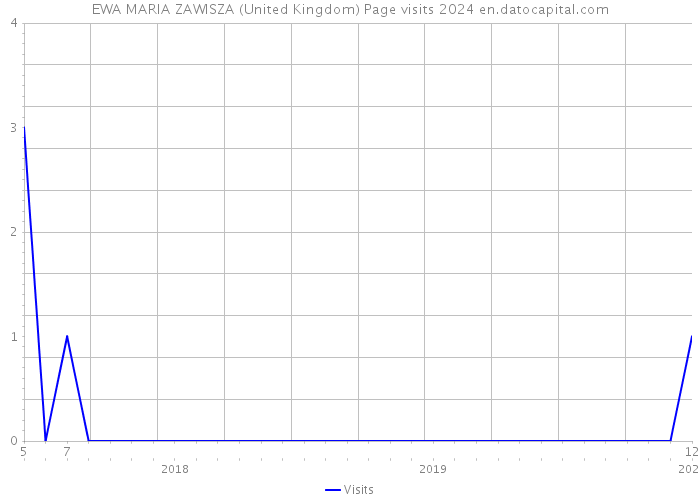 EWA MARIA ZAWISZA (United Kingdom) Page visits 2024 