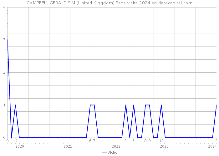 CAMPBELL GERALD SIM (United Kingdom) Page visits 2024 
