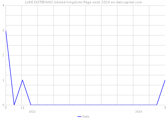 LUKE DISTEFANO (United Kingdom) Page visits 2024 