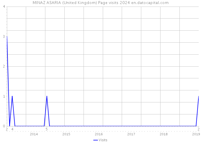 MINAZ ASARIA (United Kingdom) Page visits 2024 