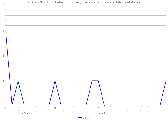 SILAS KRENDEL (United Kingdom) Page visits 2024 