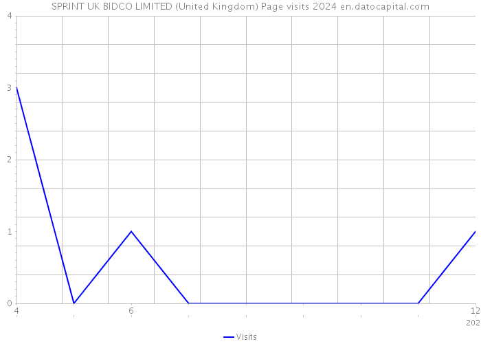 SPRINT UK BIDCO LIMITED (United Kingdom) Page visits 2024 
