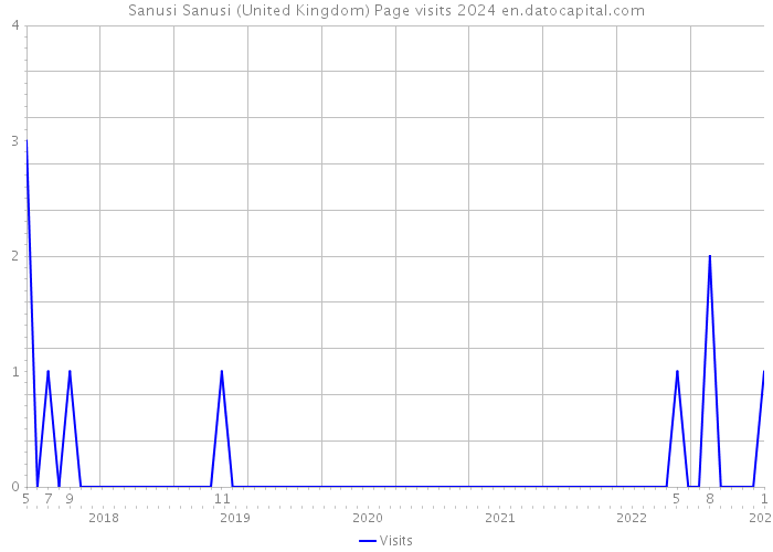 Sanusi Sanusi (United Kingdom) Page visits 2024 