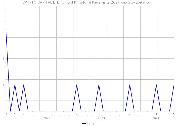 CRYPTO CAPITAL LTD (United Kingdom) Page visits 2024 