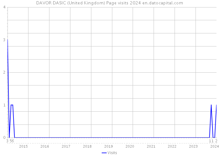 DAVOR DASIC (United Kingdom) Page visits 2024 