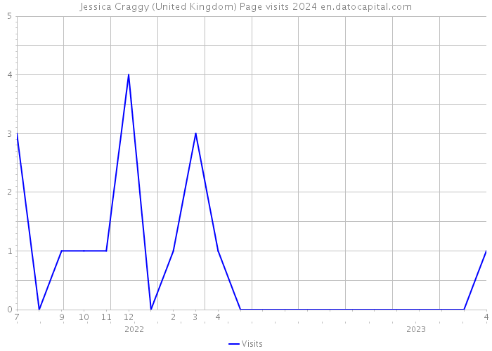 Jessica Craggy (United Kingdom) Page visits 2024 