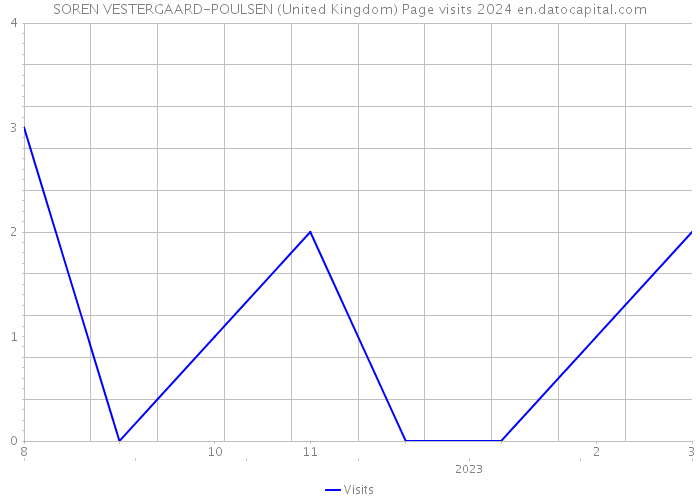 SOREN VESTERGAARD-POULSEN (United Kingdom) Page visits 2024 