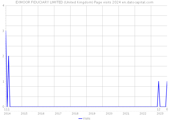 EXMOOR FIDUCIARY LIMITED (United Kingdom) Page visits 2024 