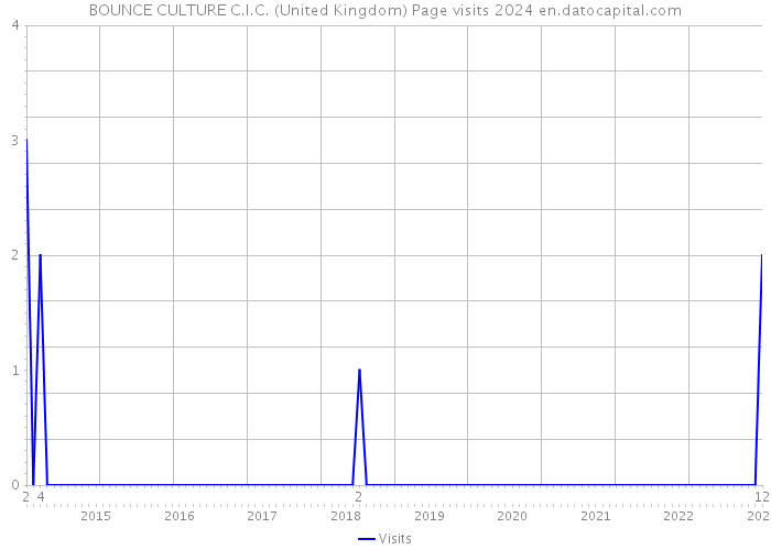 BOUNCE CULTURE C.I.C. (United Kingdom) Page visits 2024 
