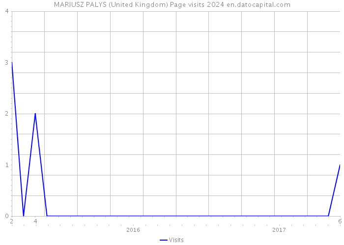 MARIUSZ PALYS (United Kingdom) Page visits 2024 
