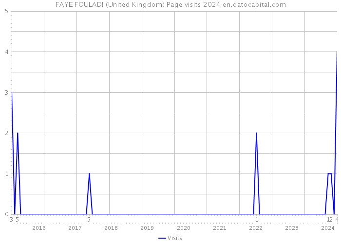 FAYE FOULADI (United Kingdom) Page visits 2024 