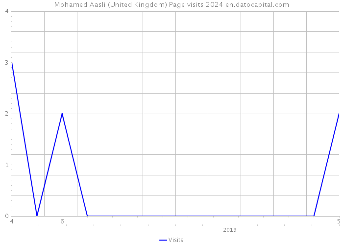 Mohamed Aasli (United Kingdom) Page visits 2024 