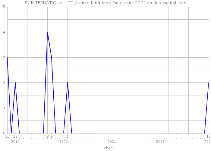 BV INTERNATIONAL LTD (United Kingdom) Page visits 2024 