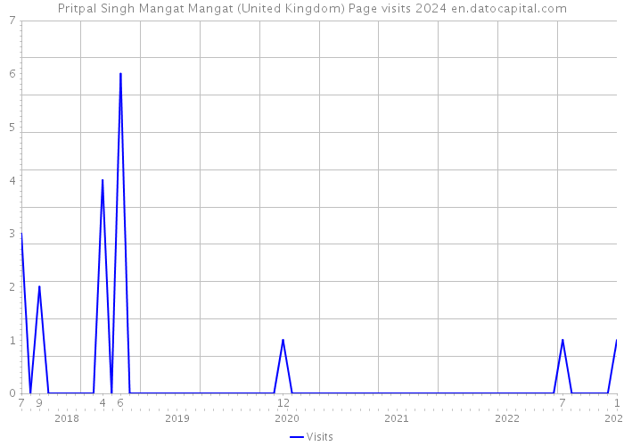 Pritpal Singh Mangat Mangat (United Kingdom) Page visits 2024 