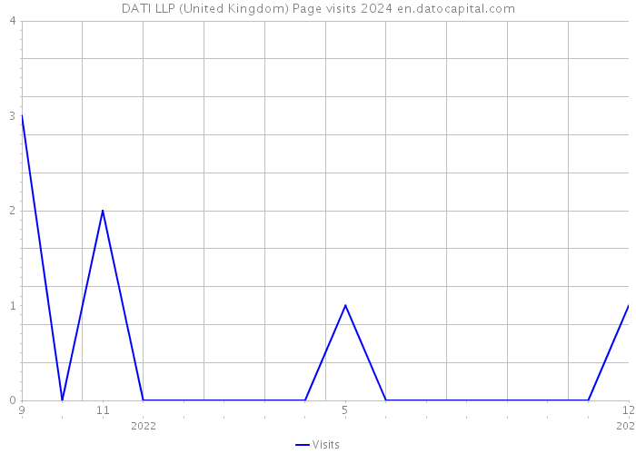 DATI LLP (United Kingdom) Page visits 2024 