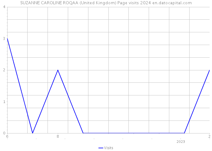 SUZANNE CAROLINE ROQAA (United Kingdom) Page visits 2024 