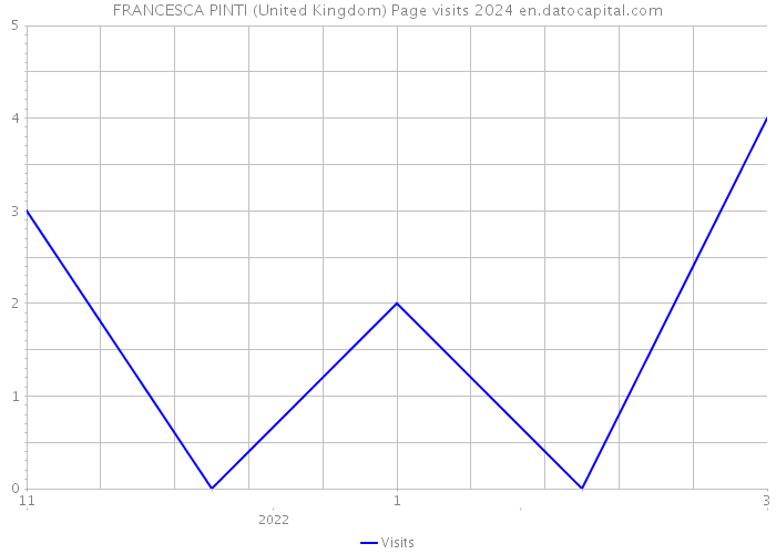FRANCESCA PINTI (United Kingdom) Page visits 2024 