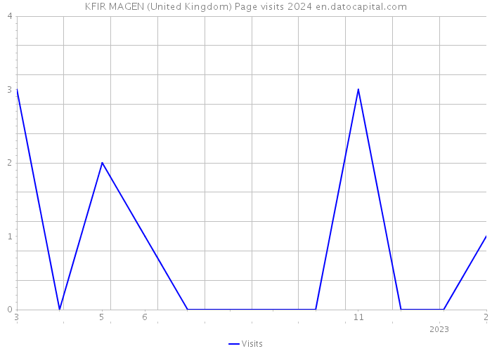 KFIR MAGEN (United Kingdom) Page visits 2024 