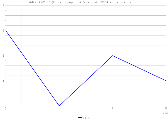 GARY LOWERY (United Kingdom) Page visits 2024 