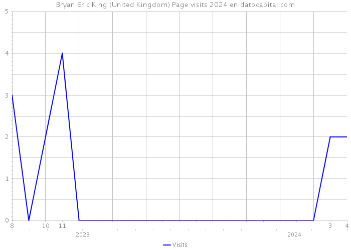 Bryan Eric King (United Kingdom) Page visits 2024 