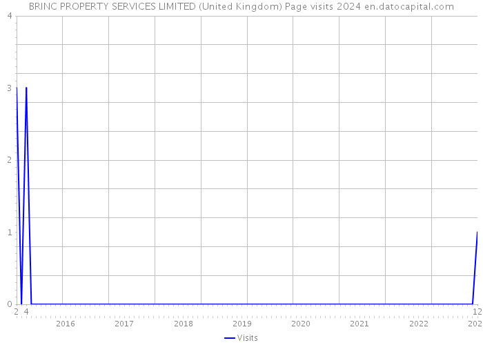 BRINC PROPERTY SERVICES LIMITED (United Kingdom) Page visits 2024 