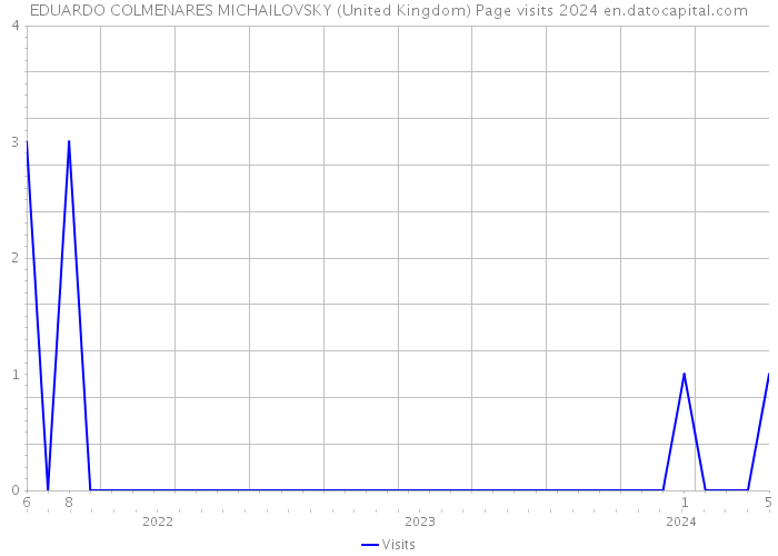 EDUARDO COLMENARES MICHAILOVSKY (United Kingdom) Page visits 2024 