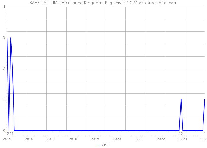 SAFF TALI LIMITED (United Kingdom) Page visits 2024 