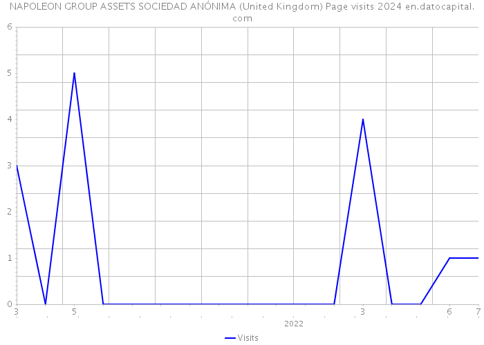 NAPOLEON GROUP ASSETS SOCIEDAD ANÓNIMA (United Kingdom) Page visits 2024 