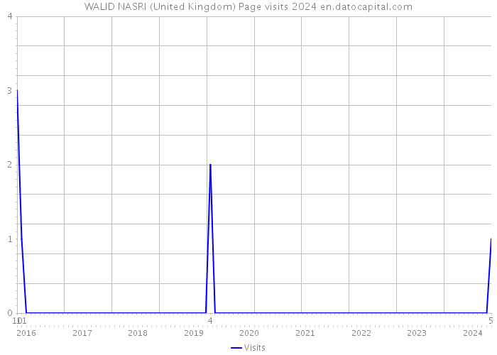 WALID NASRI (United Kingdom) Page visits 2024 
