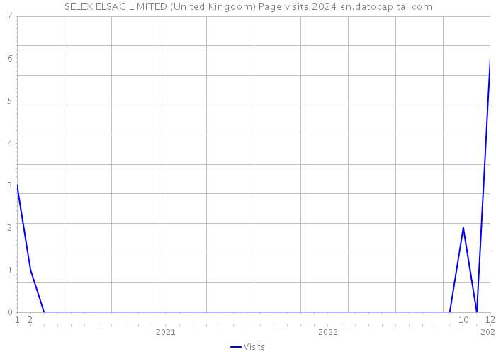 SELEX ELSAG LIMITED (United Kingdom) Page visits 2024 