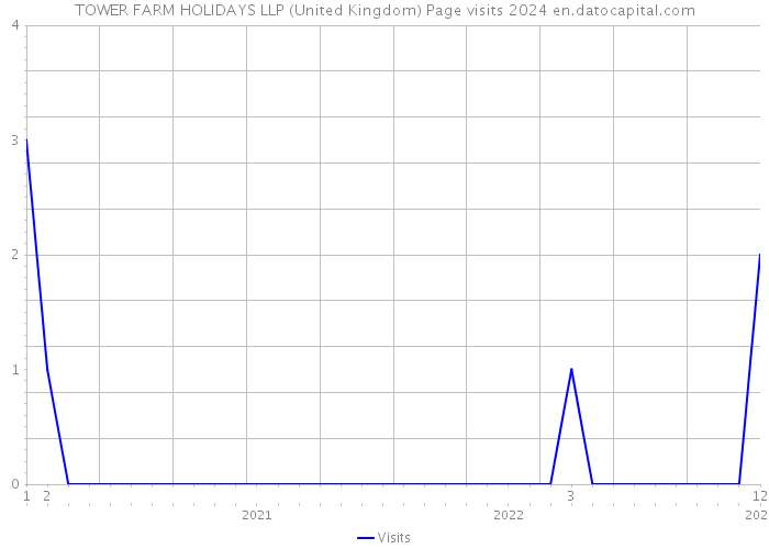 TOWER FARM HOLIDAYS LLP (United Kingdom) Page visits 2024 