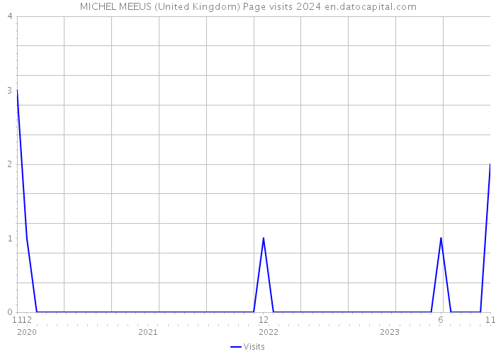 MICHEL MEEUS (United Kingdom) Page visits 2024 