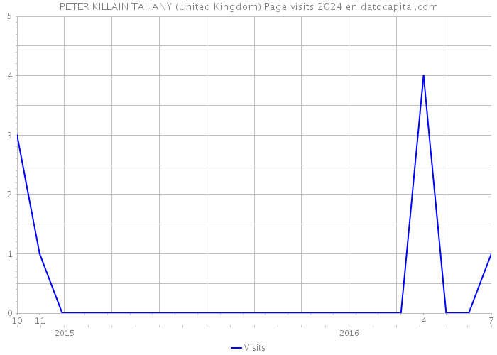 PETER KILLAIN TAHANY (United Kingdom) Page visits 2024 