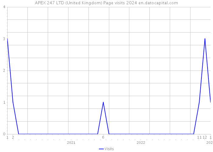 APEX 247 LTD (United Kingdom) Page visits 2024 