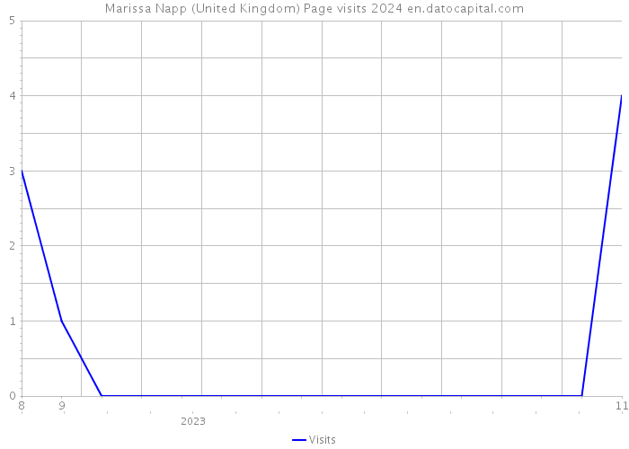 Marissa Napp (United Kingdom) Page visits 2024 