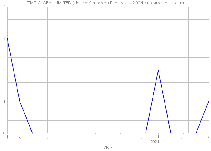 TMT GLOBAL LIMITED (United Kingdom) Page visits 2024 